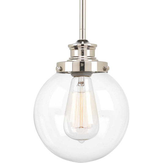 Penn One Light Pendant in Polished Nickel