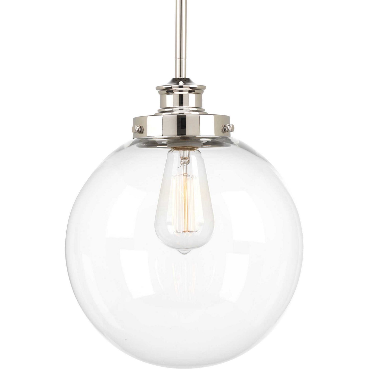 Penn One Light Pendant in Polished Nickel