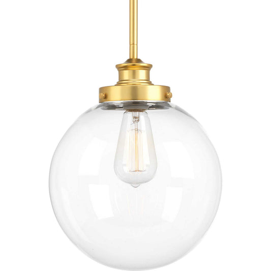 Progress Lighting - P5070-137 - One Light Pendant - Penn - Natural Brass