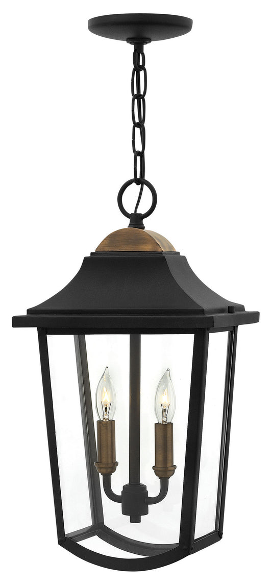 Burton LED Hanging Lantern in Black