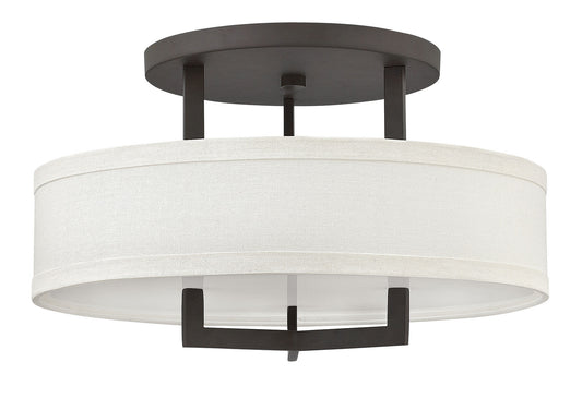 Hampton LED Semi-Flush Mount in Buckeye Bronze