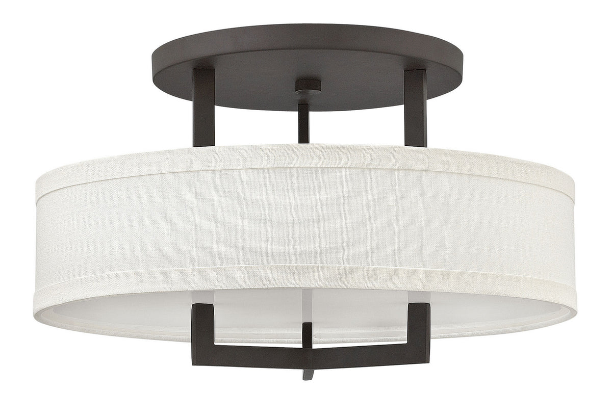 Hampton LED Semi-Flush Mount in Buckeye Bronze