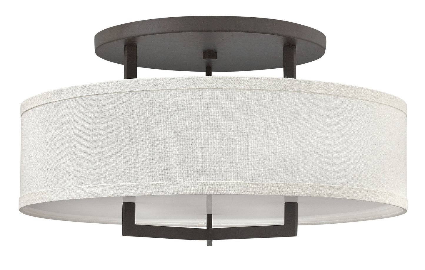 Hampton LED Semi-Flush Mount in Buckeye Bronze