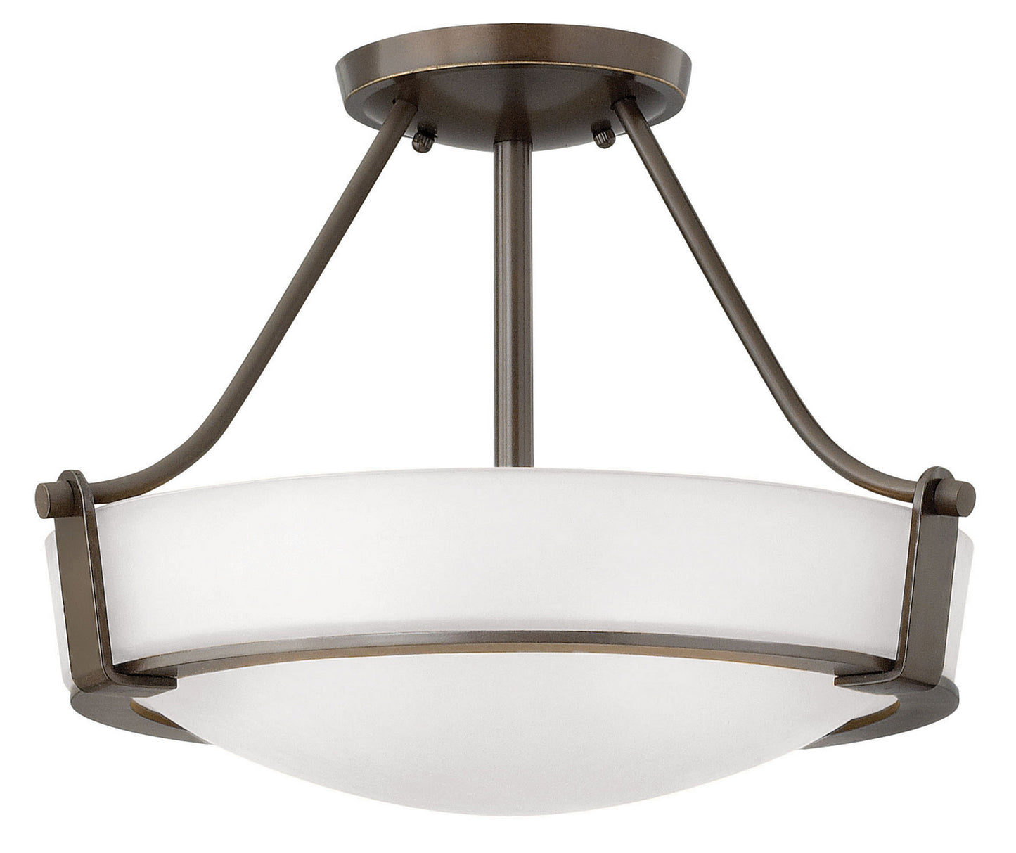 Hathaway LED Semi-Flush Mount in Olde Bronze