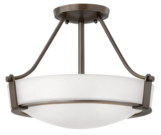 Hathaway LED Semi-Flush Mount in Olde Bronze