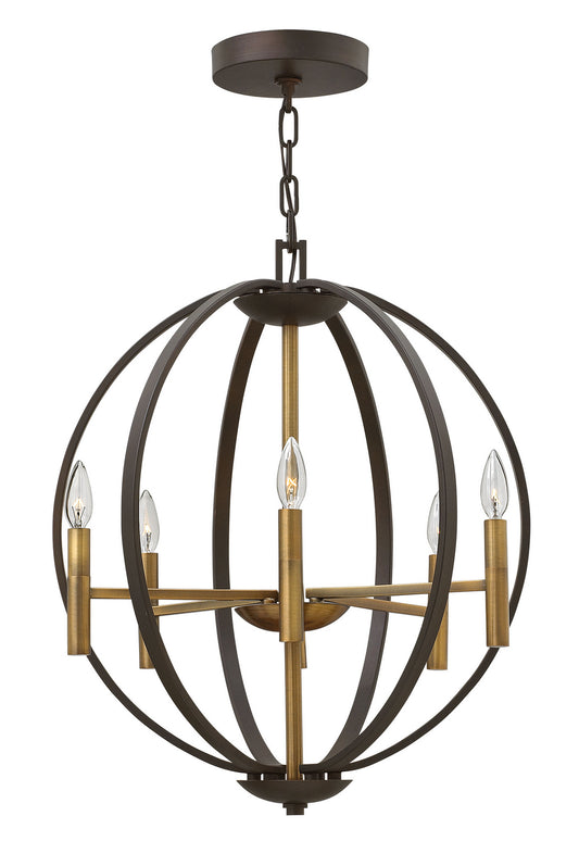 Euclid LED Chandelier in Spanish Bronze