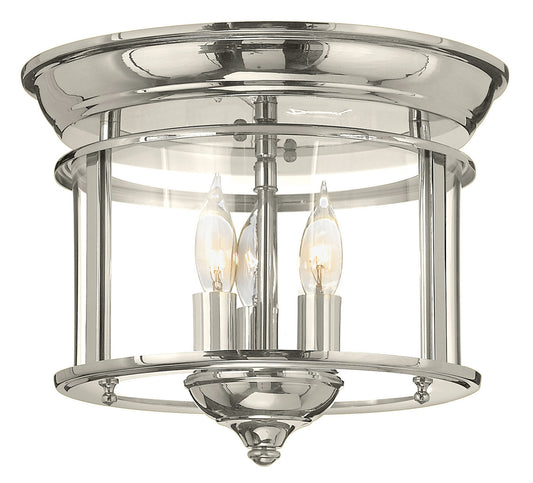 Gentry LED Flush Mount in Polished Nickel