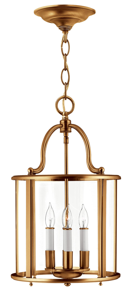 Gentry LED Chandelier in Heirloom Brass
