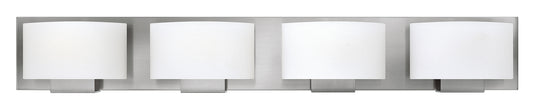 Mila Four Light Vanity in Brushed Nickel