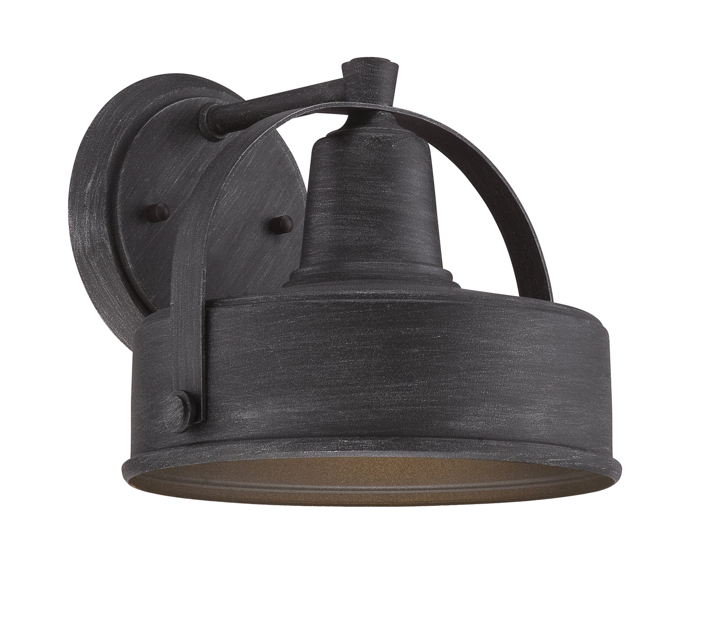 Portland-DS One Light Wall Lantern in Weathered Pewter