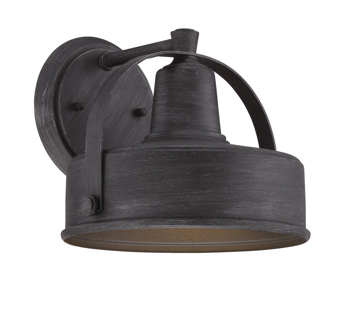 Portland-DS One Light Wall Lantern in Weathered Pewter
