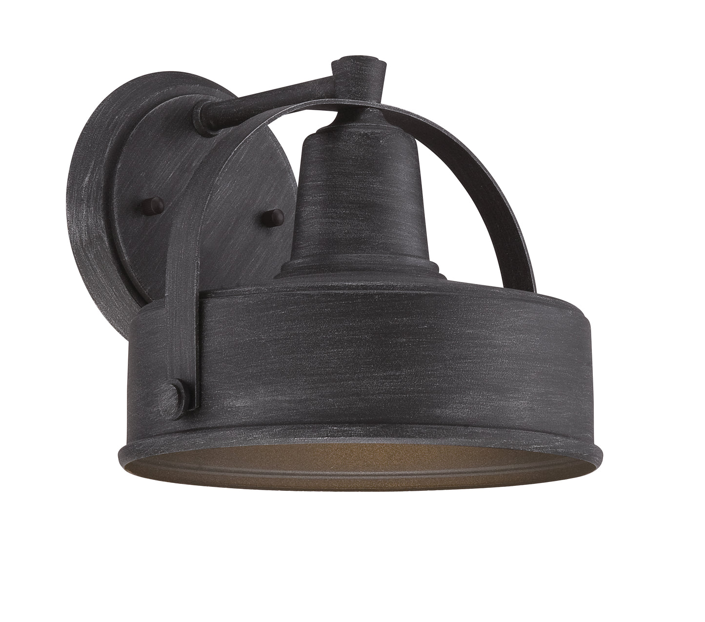 Portland-DS One Light Wall Lantern in Weathered Pewter