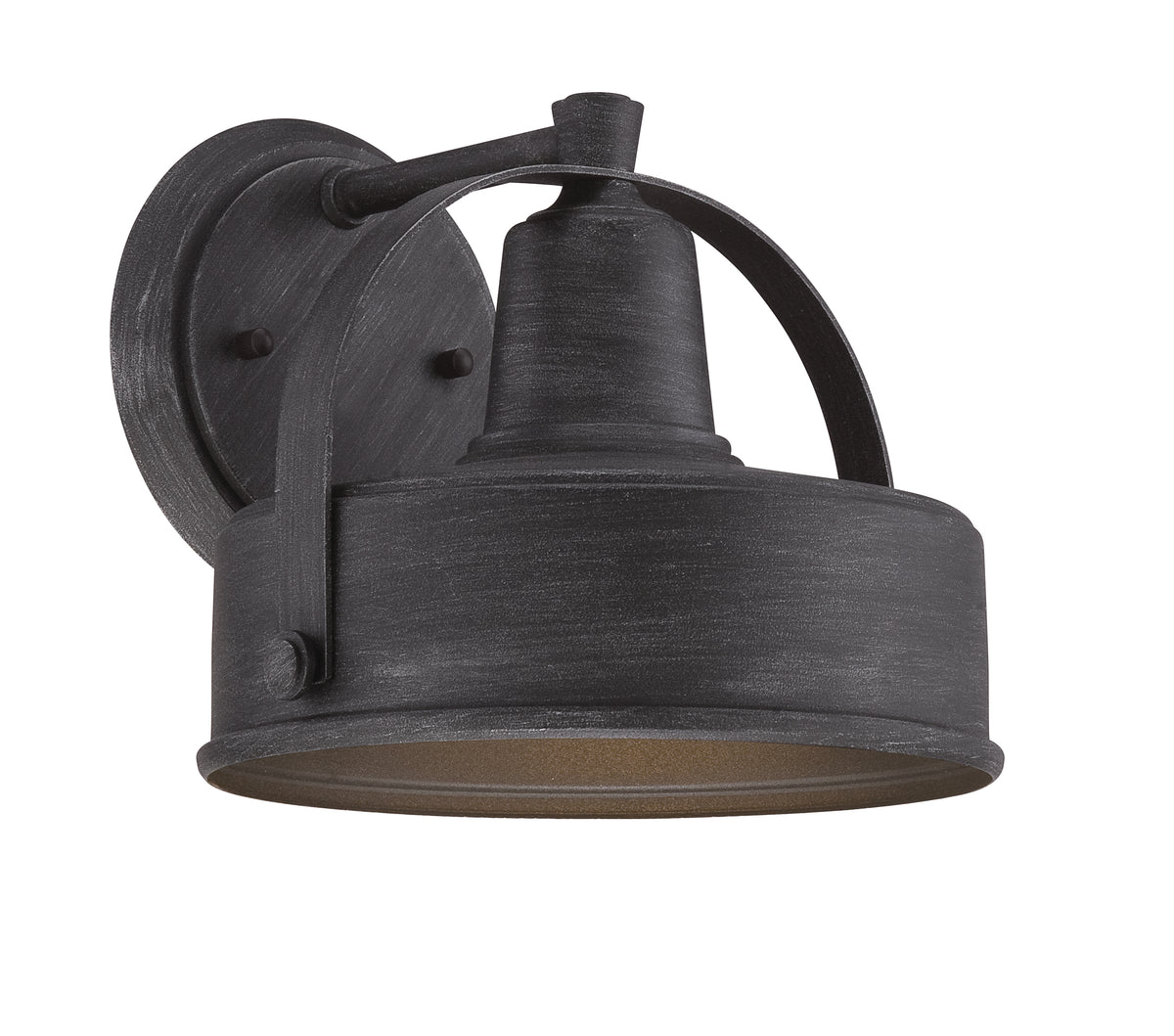 Portland-DS One Light Wall Lantern in Weathered Pewter