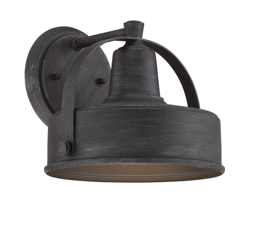 Portland-DS One Light Wall Lantern in Weathered Pewter