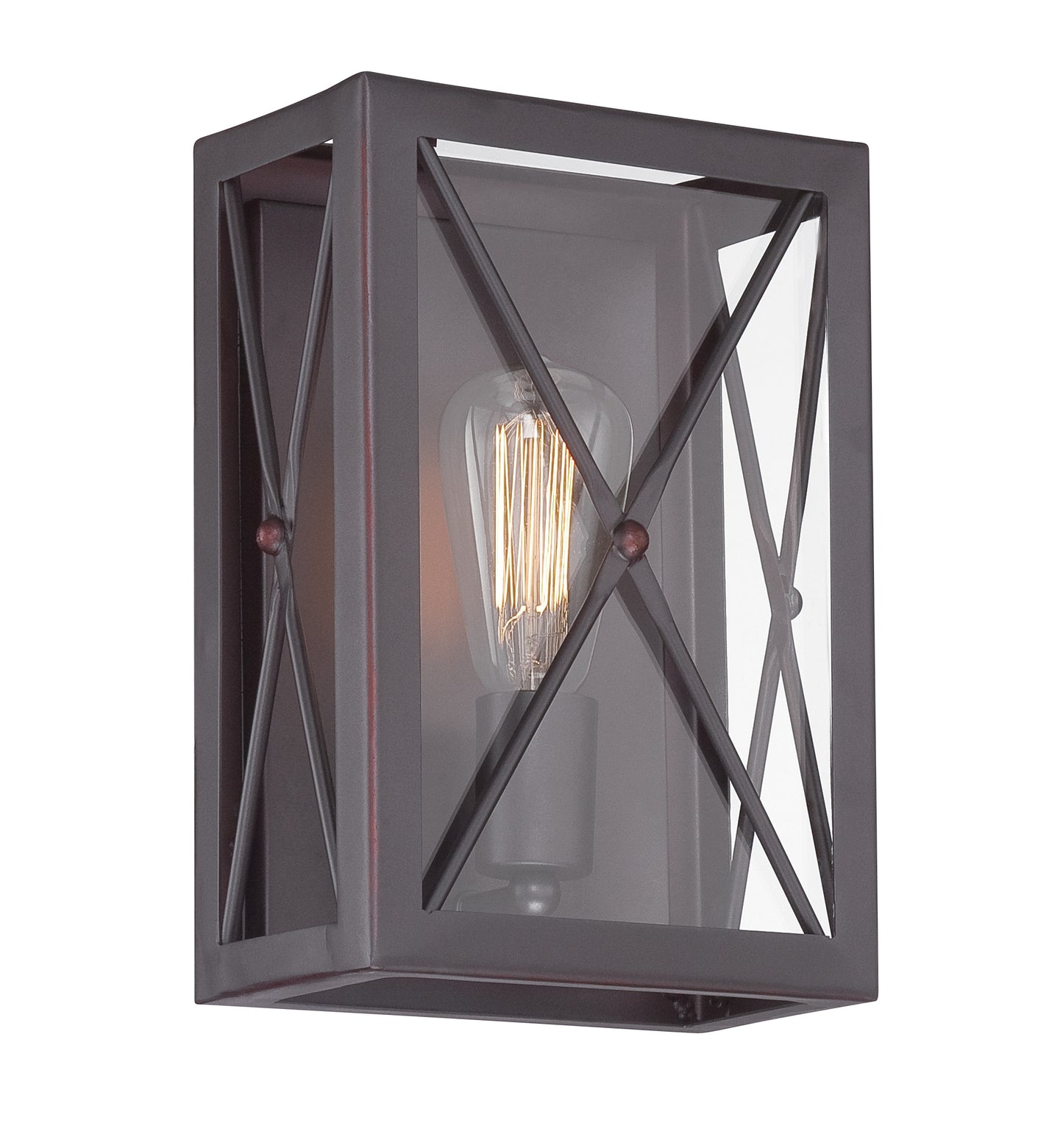 High Line One Light Wall Sconce in Satin Bronze