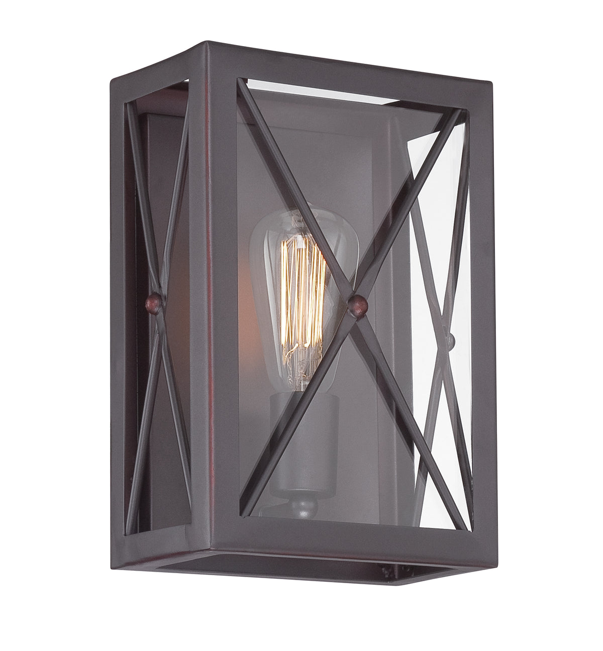 High Line One Light Wall Sconce in Satin Bronze