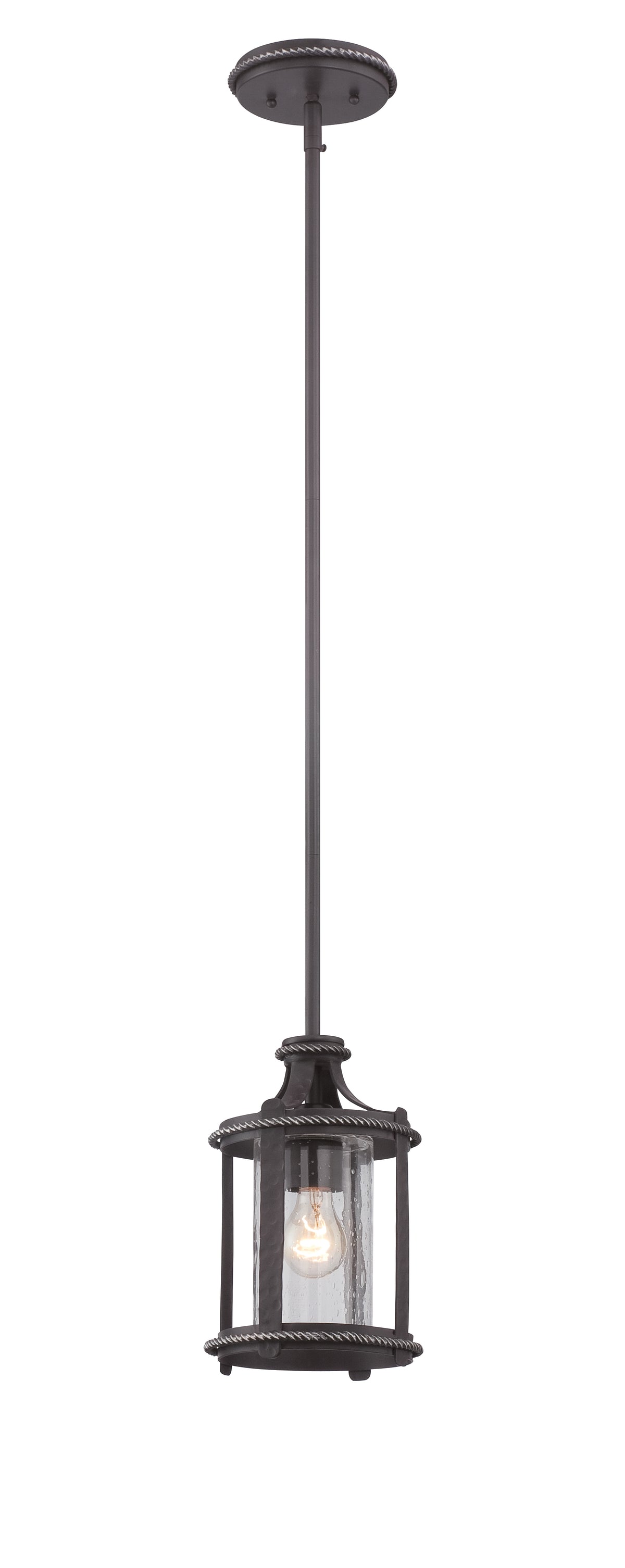 Palencia One Light Mini Pendant in Artisan Pardo Wash