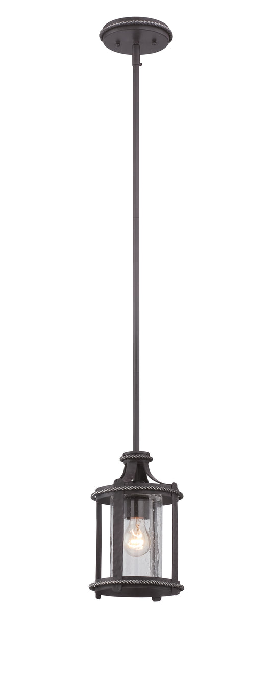 Palencia One Light Mini Pendant in Artisan Pardo Wash