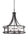 Palencia Five Light Chandelier in Artisan Pardo Wash