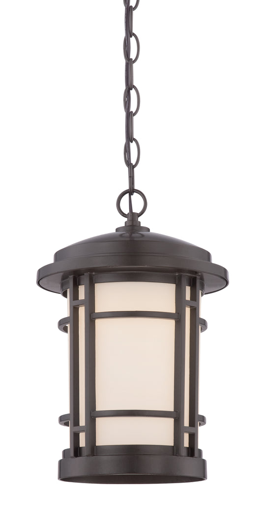 Barrister LED Hanging Lantern in Burnished Bronze