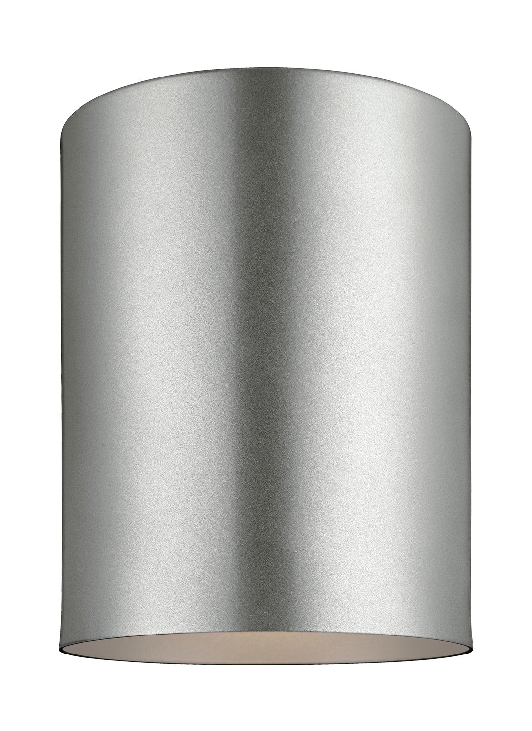 Outdoor Cylinders One Light Outdoor Flush Mount in Painted Brushed Nickel