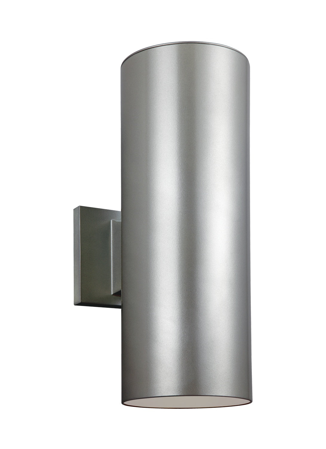 Outdoor Cylinders Two Light Outdoor Wall Lantern in Painted Brushed Nickel