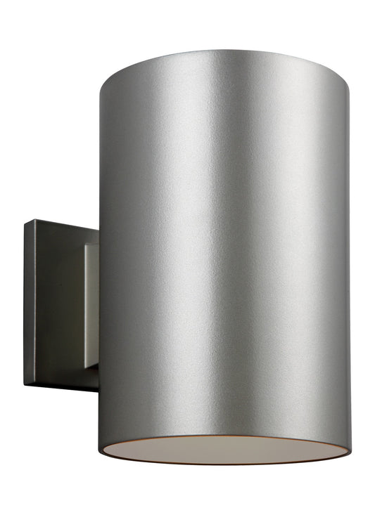 Outdoor Cylinders One Light Outdoor Wall Lantern in Painted Brushed Nickel