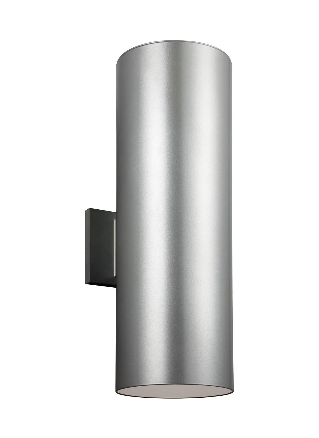 Outdoor Cylinders Two Light Outdoor Wall Lantern in Painted Brushed Nickel