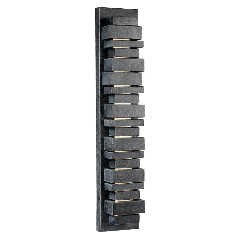 Ledgend LED Outdoor Wall Sconce in Dark Weathered Zinc