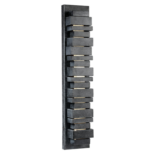 Ledgend LED Outdoor Wall Sconce in Dark Weathered Zinc