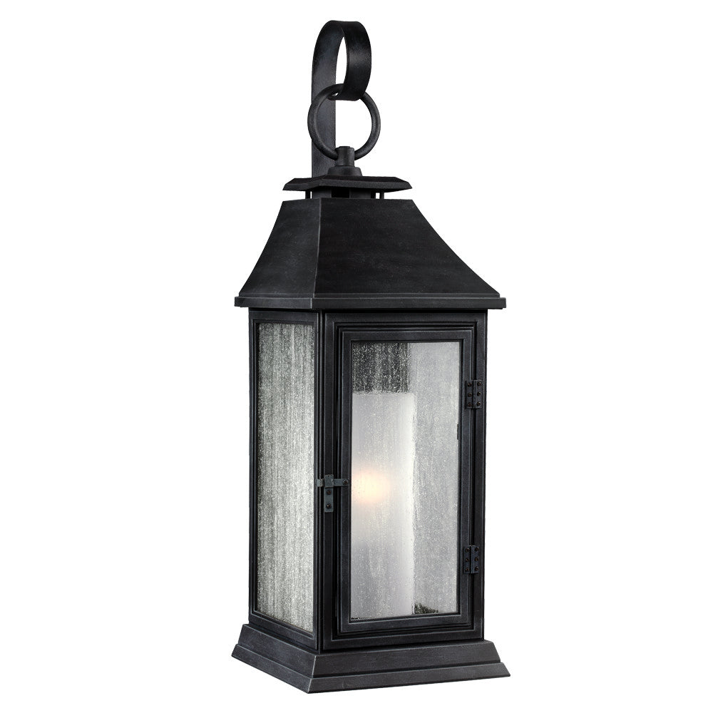 Shepherd One Light Lantern in Dark Weathered Zinc