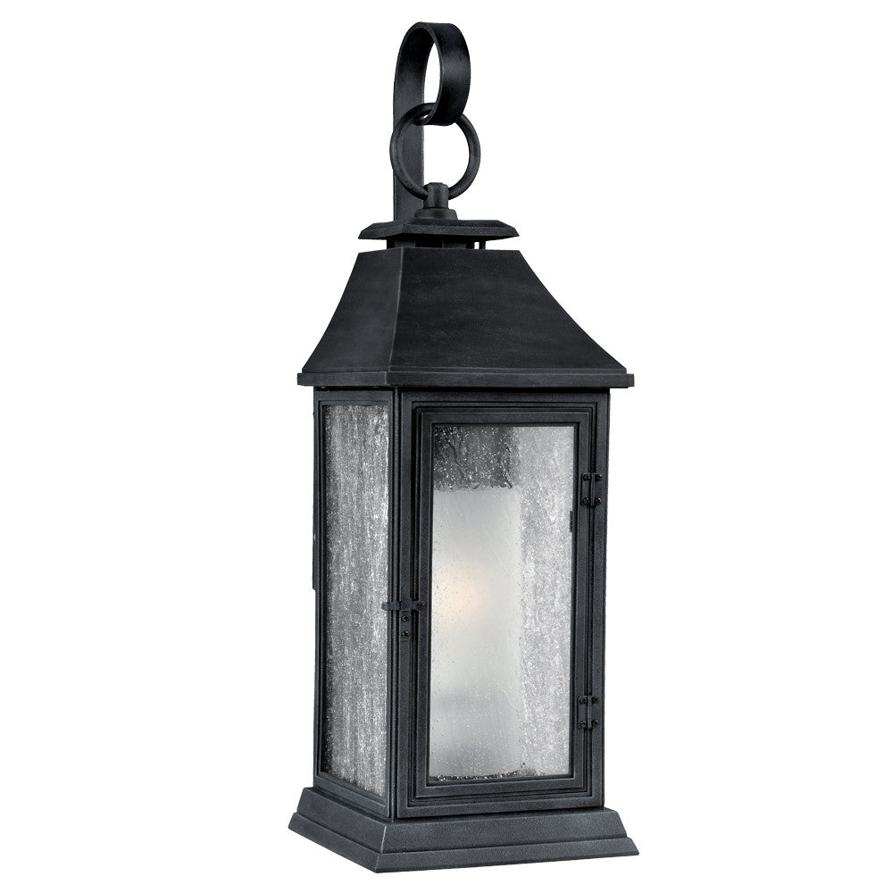 Shepherd One Light Lantern in Dark Weathered Zinc