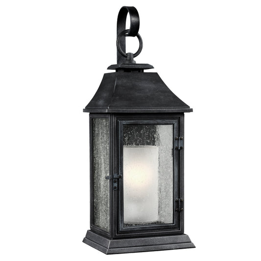 Shepherd One Light Lantern in Dark Weathered Zinc
