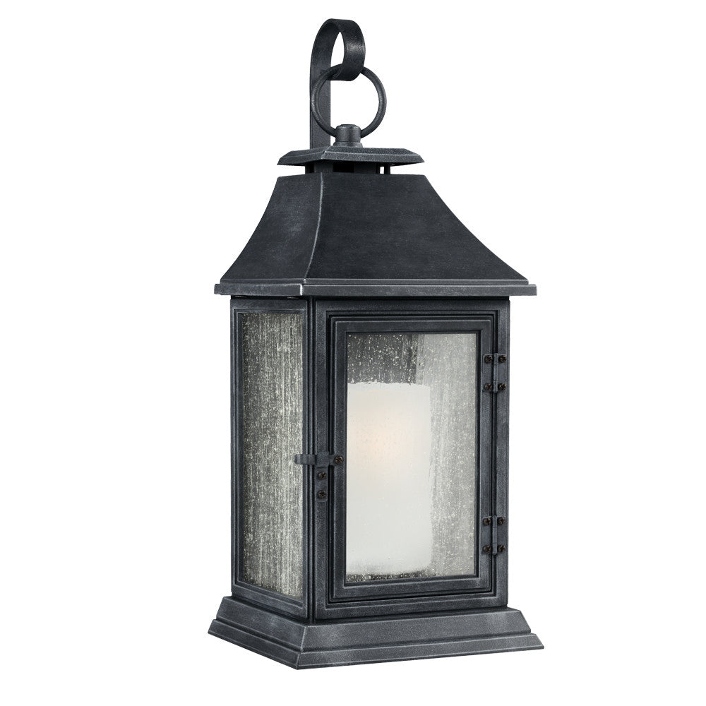 Shepherd One Light Lantern in Dark Weathered Zinc