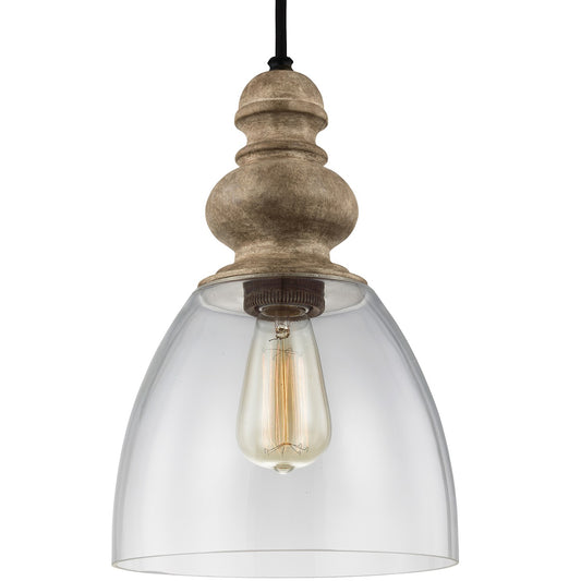 Matrimonio One Light Pendant in Driftwood / Dark Weathered Zinc