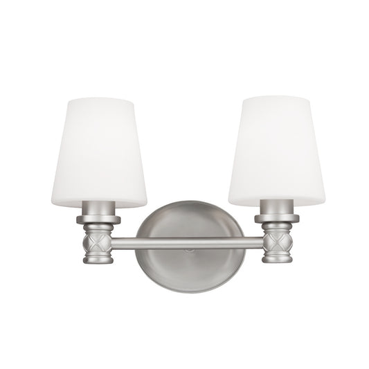 Xavierre Two Light Vanity in Satin Nickel