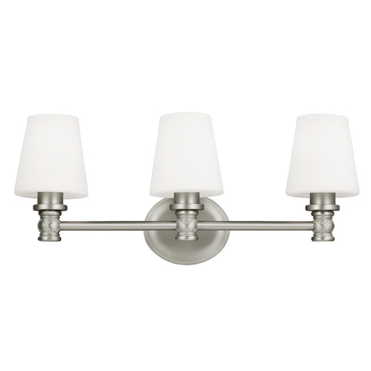 Xavierre Three Light Vanity in Satin Nickel