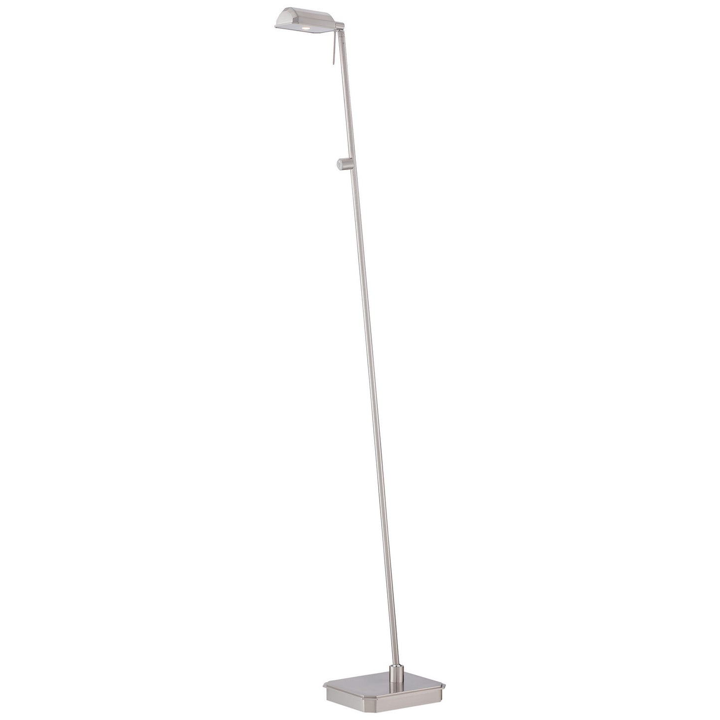 George Kovacs - P4344-084 - LED Floor Lamp - George's Reading Room - Brushed Nickel