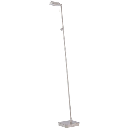 George Kovacs - P4344-084 - LED Floor Lamp - George's Reading Room - Brushed Nickel