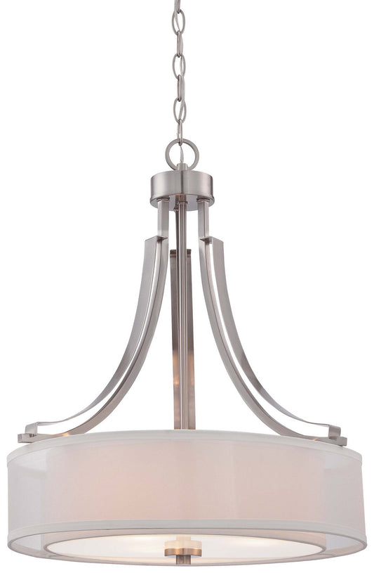 Parsons Studio Three Light Pendant in Brushed Nickel