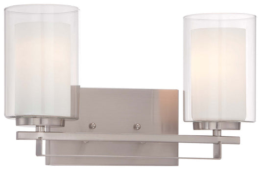 Parsons Studio Two Light Bath Bar in Brushed Nickel