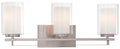 Parsons Studio Three Light Bath Bar in Brushed Nickel