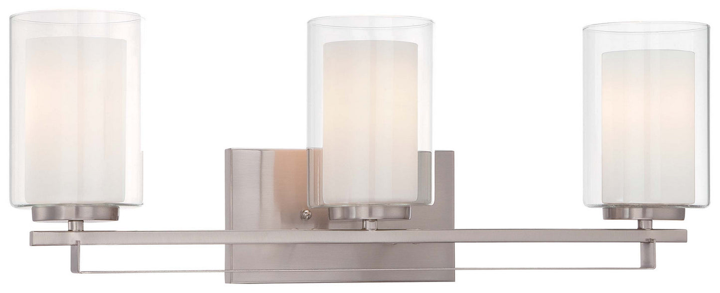 Parsons Studio Three Light Bath Bar in Brushed Nickel