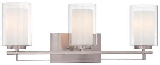 Parsons Studio Three Light Bath Bar in Brushed Nickel