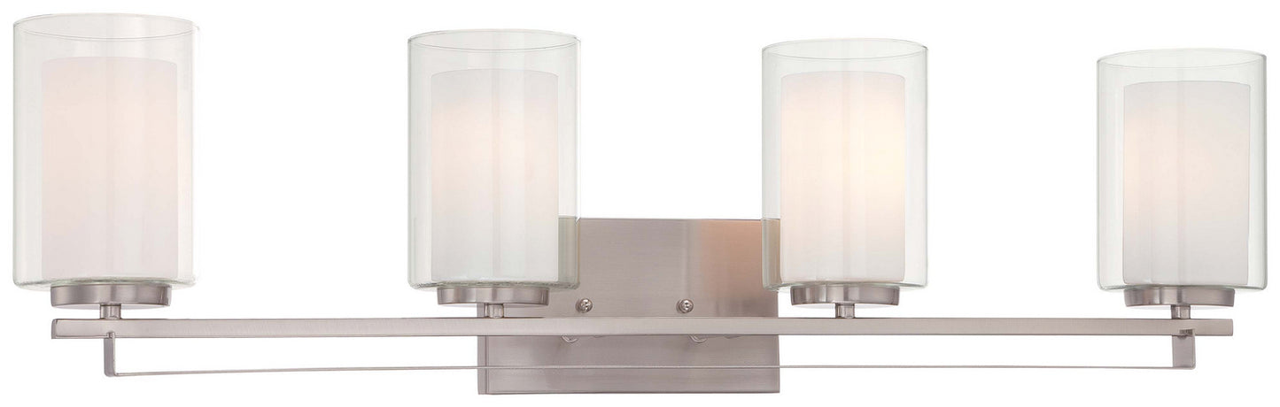 Parsons Studio Four Light Bath Bar in Brushed Nickel
