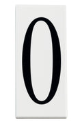 (4-Pack) Accessory Number 0 Panel in White Material (Not Painted)