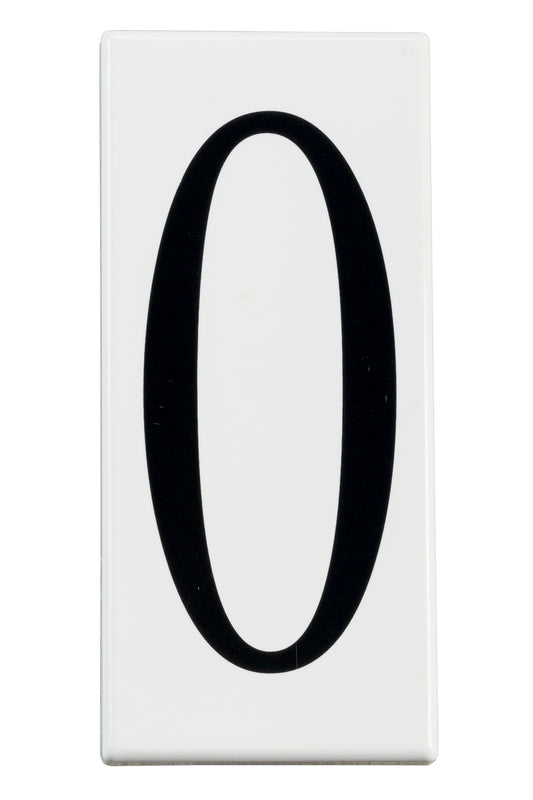 (4-Pack) Accessory Number 0 Panel in White Material (Not Painted)