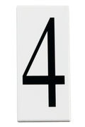 (4-Pack) Accessory Number 4 Panel in White Material (Not Painted)