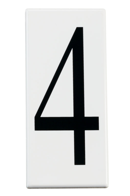 (4-Pack) Accessory Number 4 Panel in White Material (Not Painted)