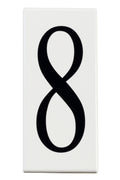 (4-Pack) Accessory Number 8 Panel in White Material (Not Painted)